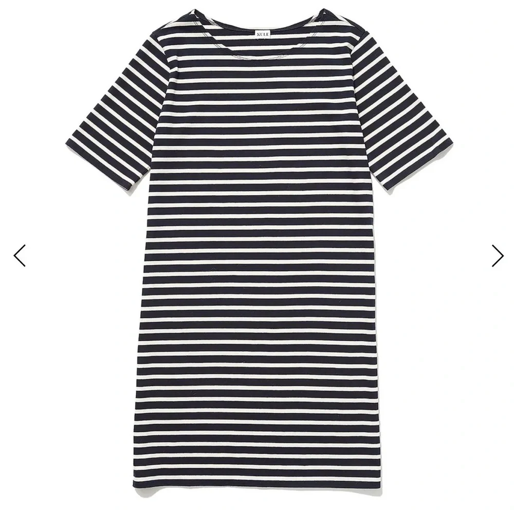 KULE Tee Dress Navy White Stripes Small - Picture 3 of 10